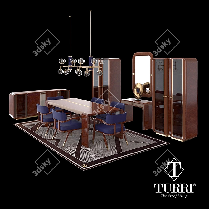 Turri Madison Collection: Elegant Modern Furniture 3D model image 1