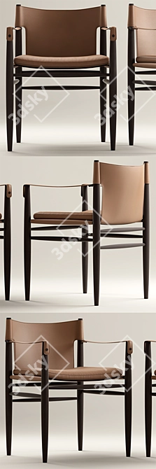 Trussardi Casa Saddle Chair Set 3D model image 2