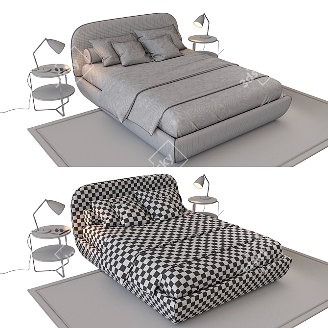 Luxurious Twils Ekeko Bed 3D model image 2