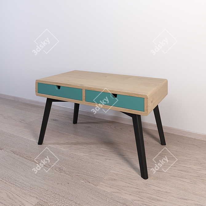 "Ketchikan" Solid Wood Coffee Table 3D model image 1