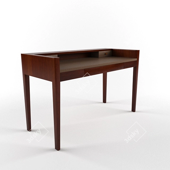 Modern Writing Desk 3D model image 1