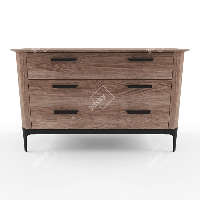 Play Modern Solid Wood Commode 3D model image 2