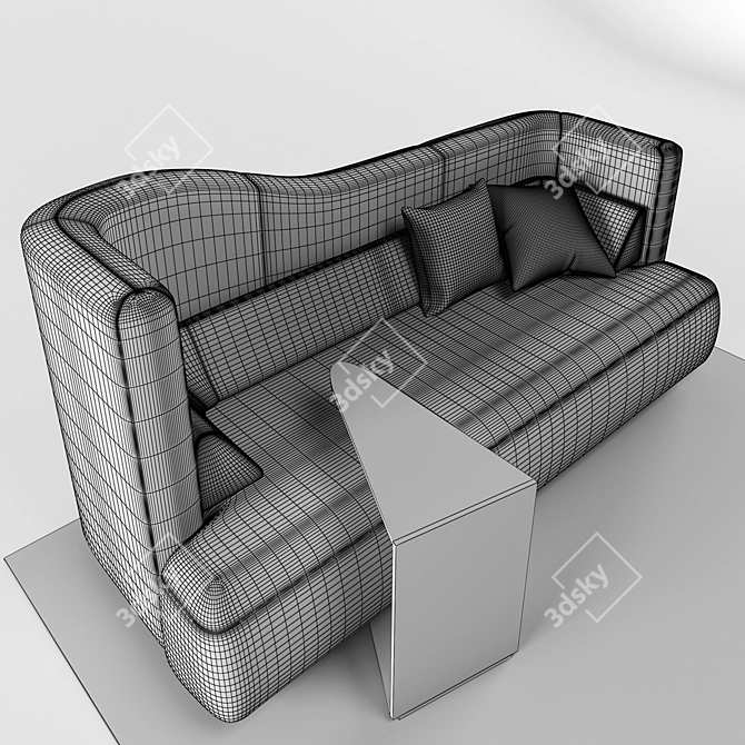 Modern Ottawa BoConcept Sofa Set 3D model image 2
