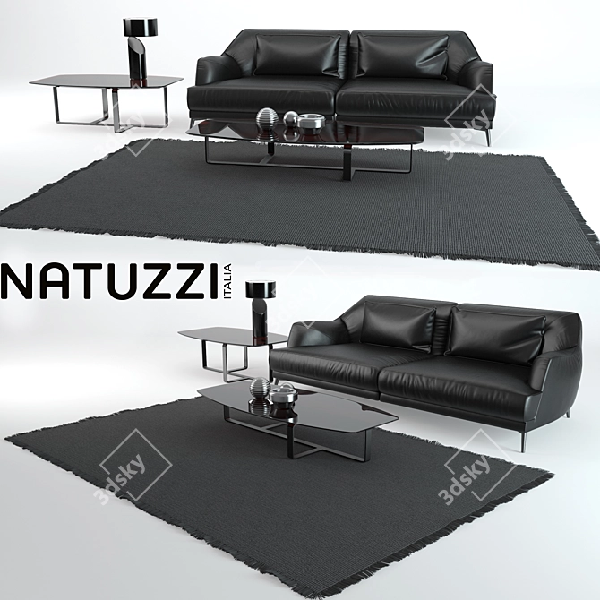 Elegant Don Giovanni Sofa: Luxurious Comfort 3D model image 1