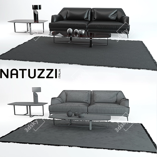 Elegant Don Giovanni Sofa: Luxurious Comfort 3D model image 2