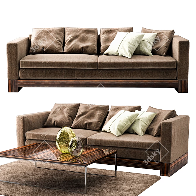 Minotti Klimt Sofa 3D model image 1