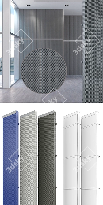 Acoustic Panels: Sleek, Hanging & Illuminating 3D model image 2