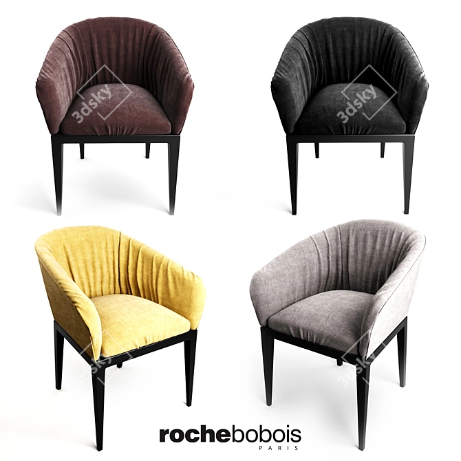 Modern Elegance: Roche Bobois Morgana Chair 3D model image 1