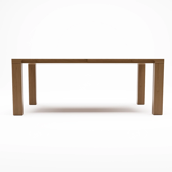 Sleek Curve Table : Modern Design 3D model image 2