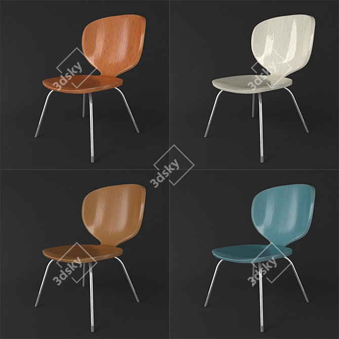 Bistro Seat: Stylish and Comfortable 3D model image 1