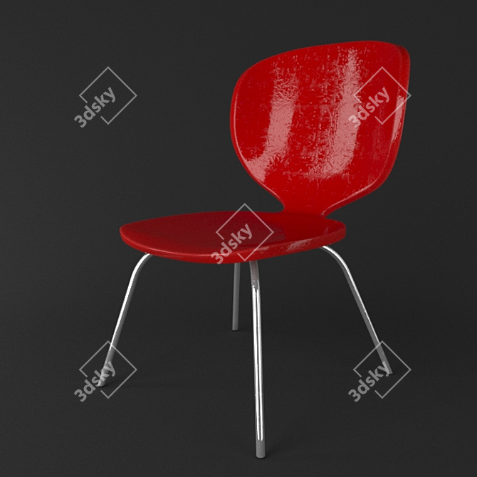 Bistro Seat: Stylish and Comfortable 3D model image 2