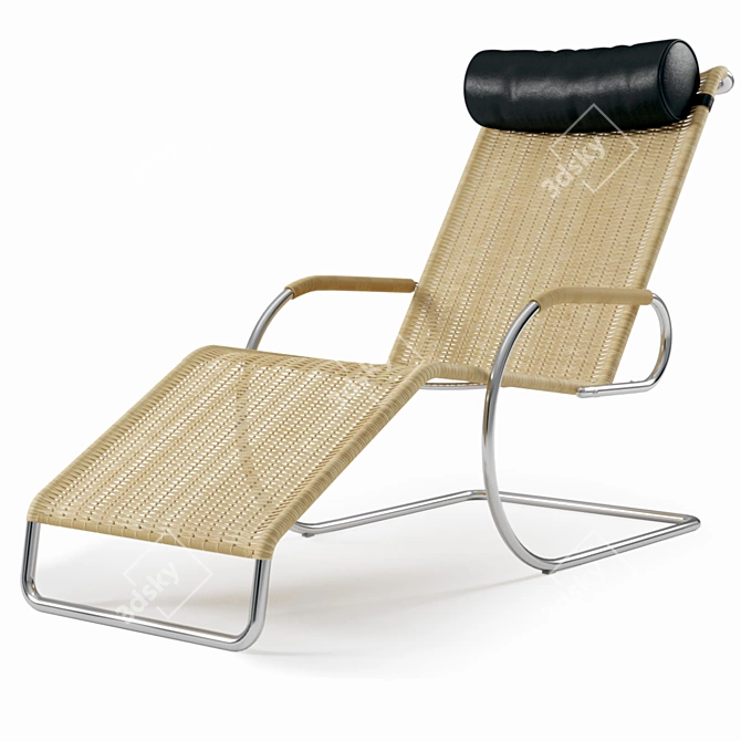 F42-1E Reclining Chair | Mies Van Der Rohe Design 3D model image 1