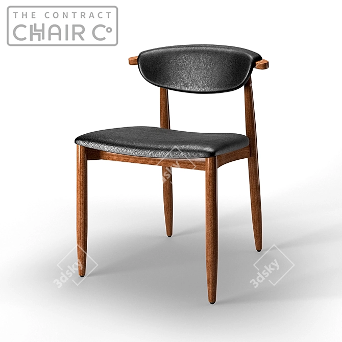 Contemporary Galinha Side Chair 3D model image 1