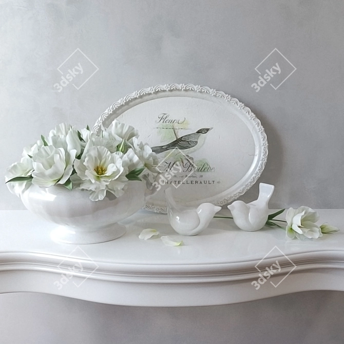 Title: Whiteware Essentials Set 3D model image 1