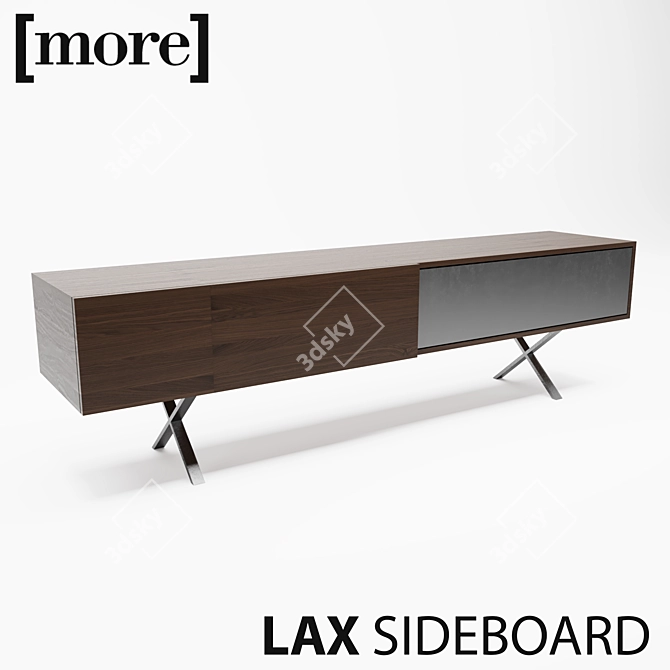 Modern Lax Sideboard: Sleek Elegance 3D model image 1