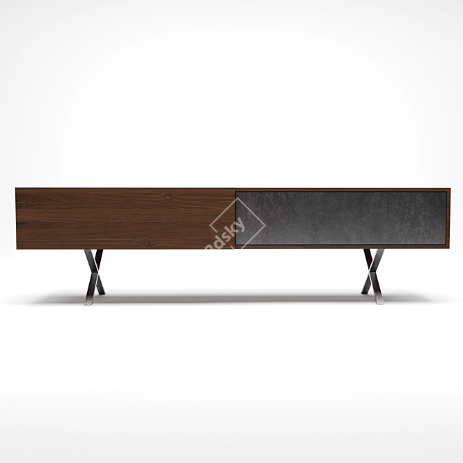 Modern Lax Sideboard: Sleek Elegance 3D model image 2