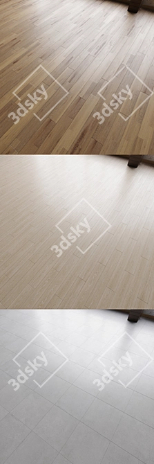 Versatile Parquet Tile Set 3D model image 2