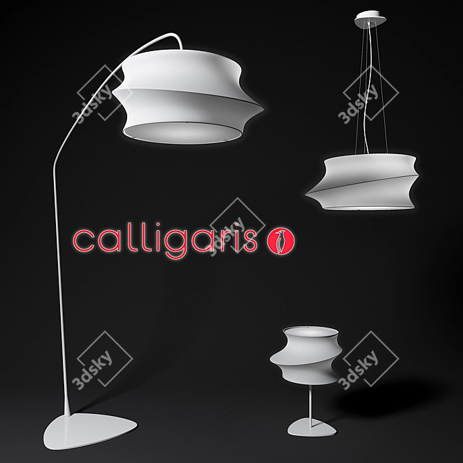 Sleek Cygnus Lighting Set 3D model image 1