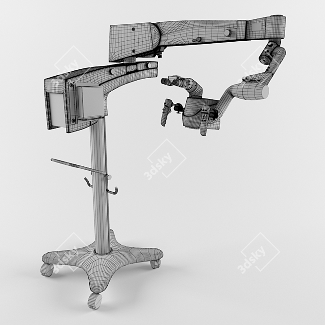 Zoom-In Motorized Dental Microscope 3D model image 3