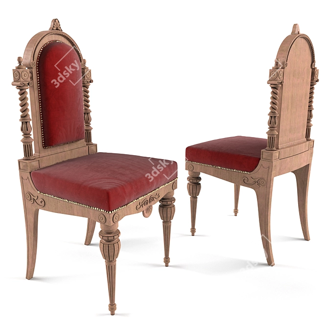 Cozy Stuffed-Chair | Luxurious Seating Solution 3D model image 1