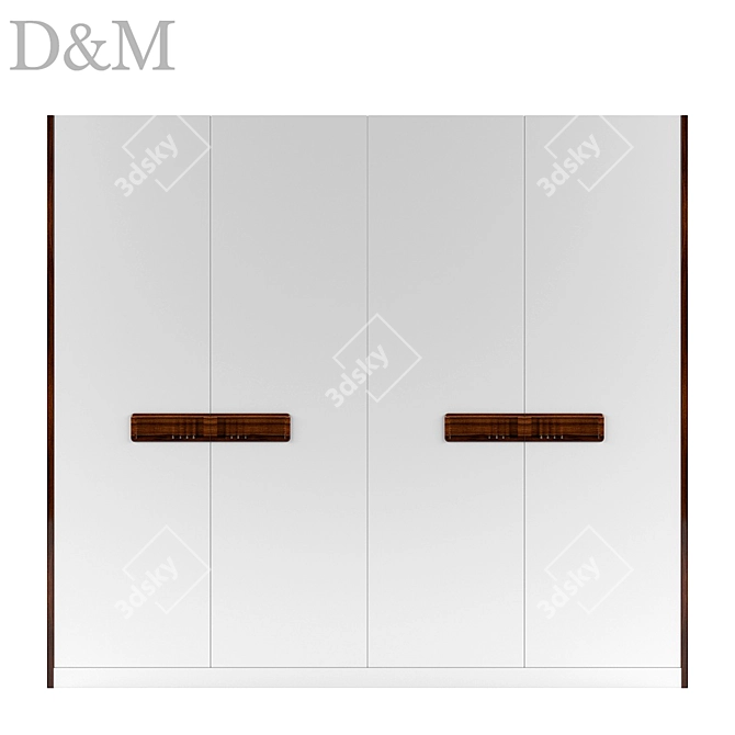 D&M Wardrobe - Sleek, Spacious, Stylish 3D model image 1