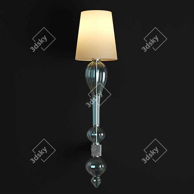 Mediterranean-inspired Prego Lamp 3D model image 1