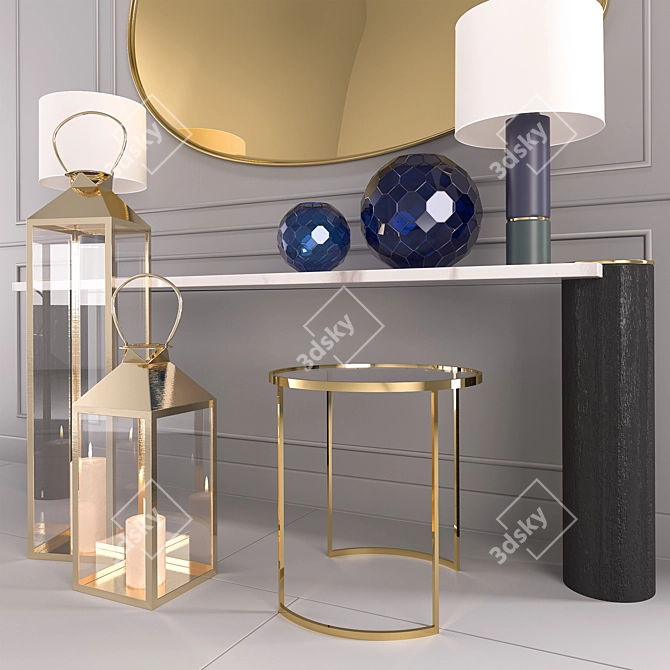 Bilancia Console: Langlais' Chic Masterpiece 3D model image 3