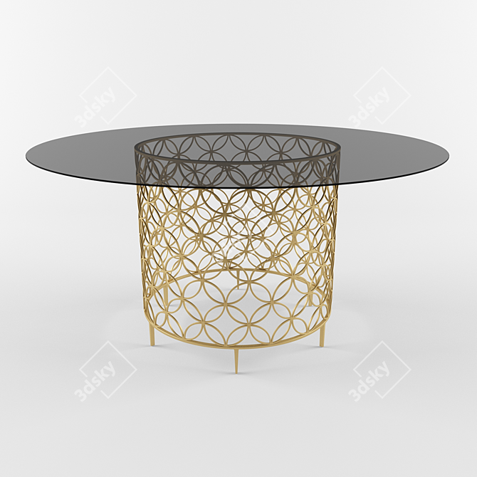 Blowing Bubbles Dining Table 3D model image 1