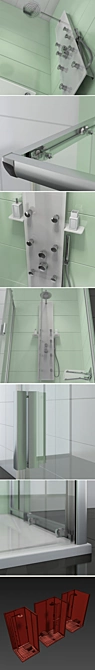 Ravak BLIX Corner Shower Combo 3D model image 3