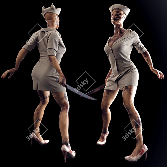 Ethereal Nurse of Silent Hill 3D model image 1