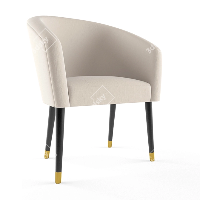 Elegant Accent Chair for Any Occasion 3D model image 2