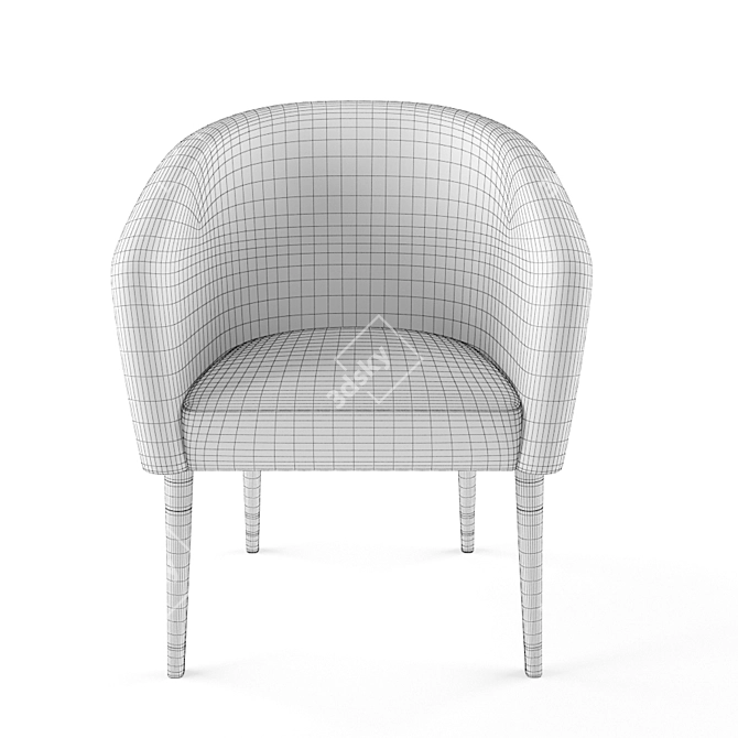 Elegant Accent Chair for Any Occasion 3D model image 3