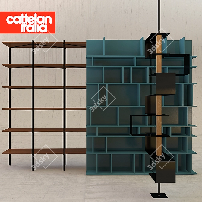 Cattelan Tokyo Hudson Wally: Sleek and Versatile Furniture 3D model image 2