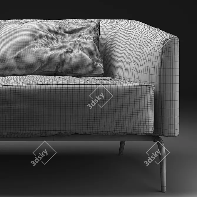 KAIWA Modern Sofa: Comfort and Style 3D model image 3