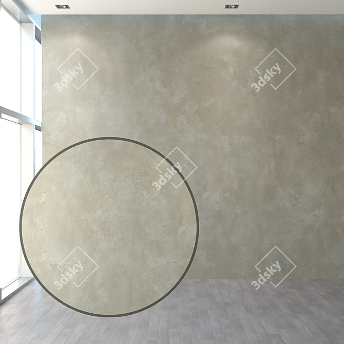 Aged Elegance: Decorative Plaster Set 3D model image 2