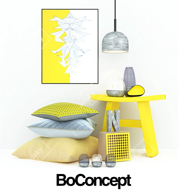 Boconcept Decor Set 3D model image 1