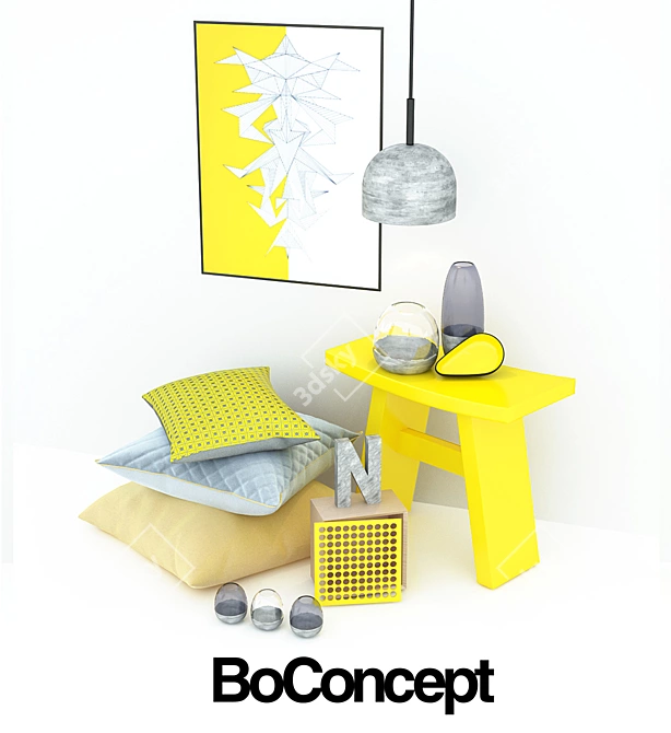 Boconcept Decor Set 3D model image 2