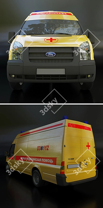 Ford Transit ICU: Revitalize Your Ride 3D model image 2