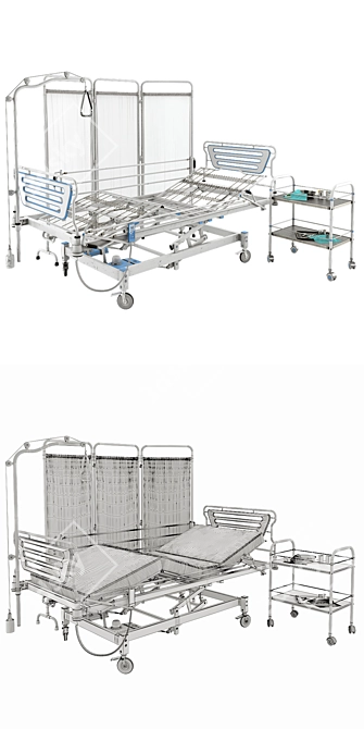 Advanced Hospital Bed & Surgical Tools 3D model image 2