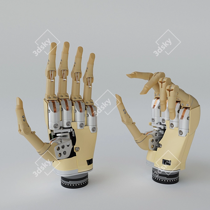 Advanced Myoelectric Hand Prosthesis 3D model image 2