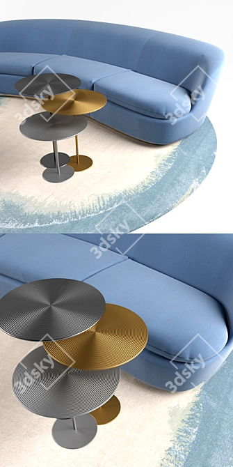 Modern Elegance: Capellini Orla Sofa 3D model image 2