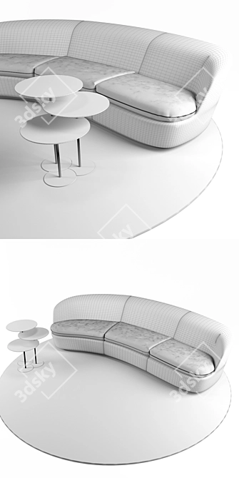 Modern Elegance: Capellini Orla Sofa 3D model image 3