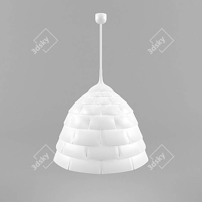 Modern Scandinavian Lamp and Table Set 3D model image 3