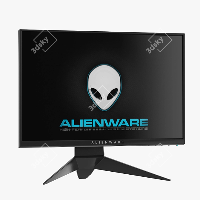 Dell Alienware 25: Immersive Gaming Experience 3D model image 1