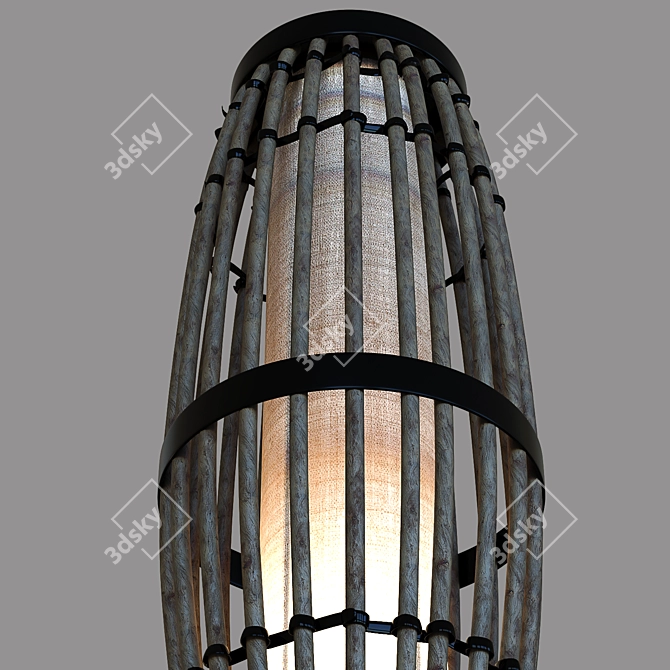 Elegant Biscayne Table Lamp 3D model image 2