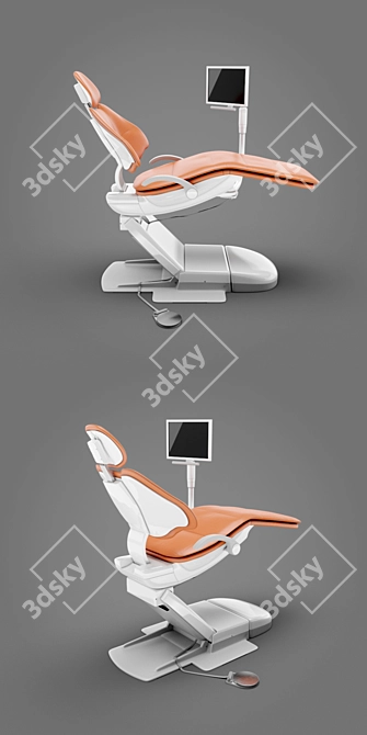 ComfortMax Dental Chair - Ultimate Ergonomic Support 3D model image 2