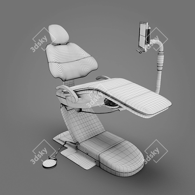 ComfortMax Dental Chair - Ultimate Ergonomic Support 3D model image 3