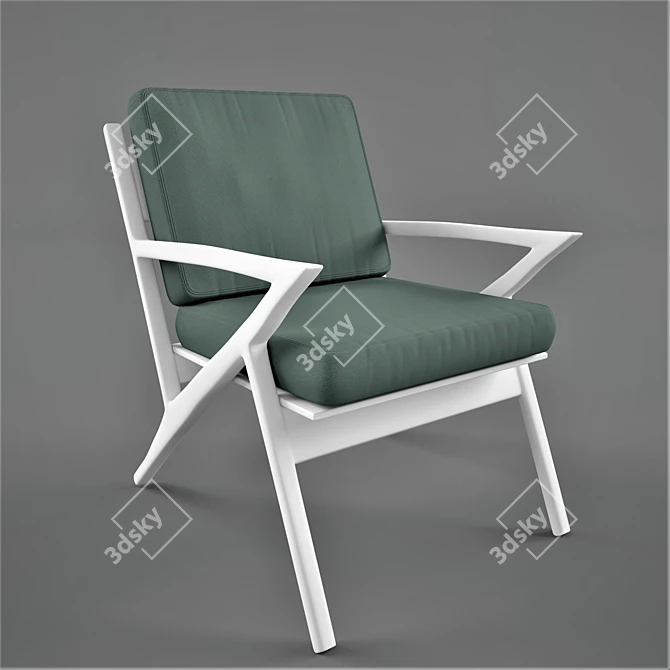 Elegant Anatolian Chair: Anpeleker 3D model image 1