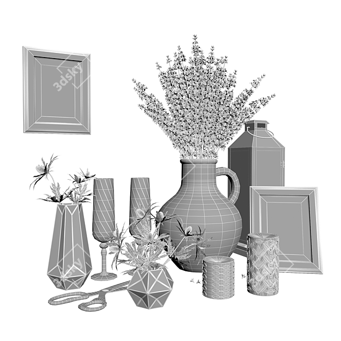 Exquisite Ikea Decorating Set 3D model image 2