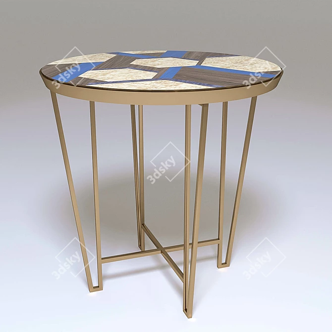  Hexagon Coffee Table: Sleek and Chic Design 3D model image 1